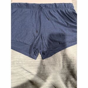 Athletic Works Women's Blue Drawstring Shorts Size L Casual Relaxed Fit